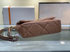 CHANEL 19 FLAP BAG 26 BROWN GOATSKIN
