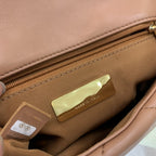 CHANEL 19 FLAP BAG 26 BROWN GOATSKIN