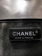 CHANEL BOY BAG MEDIUM 25 BLACK CAVIAR RUTHENIUM HARDWARE