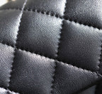CHANEL FLAP BAG 23 BLACK LAMBSKIN GOLD HARDWARE TOPHAND