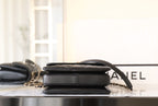 CHANEL TRENDY 20CM BLACK LAMBSKIN GOLD HARDWARE