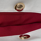CHANEL 19 TOTE 33CM WHITE LAMBSKIN GOLD HARDWARE
