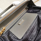 PRADA MEDIUM GALLERIA 28 GREY SAFFIANO LEATHER