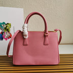 PRADA MEDIUM GALLERIA 28 PINK SAFFIANO LEATHER