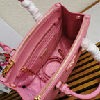 PRADA MEDIUM GALLERIA 28 PINK SAFFIANO LEATHER