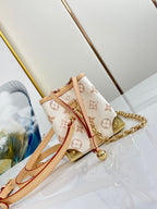 NOE PURSE 11.5 NANO CHARM CREAM PINK MONOGRAM CANVAS