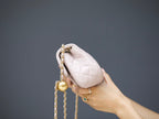 CHANEL MINI RECTANGLE FLAP BAG 20CM LIGHT PINK LAMBSKIN GOLD HARDWARE
