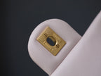CHANEL MINI RECTANGLE FLAP BAG 20CM LIGHT PINK LAMBSKIN GOLD HARDWARE