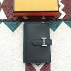 BEARN COMPACT WALLET 12 IN BLACK EPSOM LEATHER