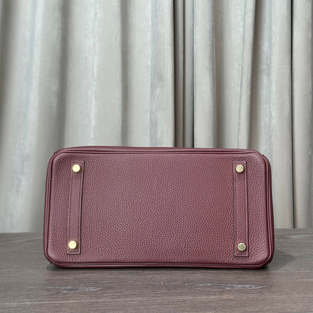 Hermès Rouge H Birkin 30 Togo Gold Hardware