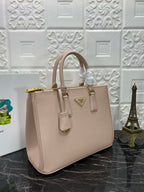 PRADA GALLERIA 32 BAG IN BEIGE SAFFIANO LEATHER