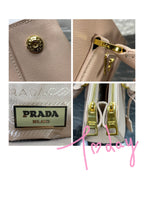 PRADA GALLERIA 32 BAG IN BEIGE SAFFIANO LEATHER