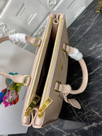 PRADA GALLERIA 32 BAG IN BEIGE SAFFIANO LEATHER