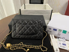 CHANEL CLASSIC WOC 19CM BLACK LAMBSKIN GOLD HARDWARE