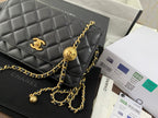 CHANEL CLASSIC WOC 19CM BLACK LAMBSKIN GOLD HARDWARE