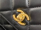 CHANEL CLASSIC WOC 19CM BLACK LAMBSKIN GOLD HARDWARE