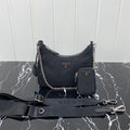 PRA HOBO 22 BAG IN BLACK RE-NYLON