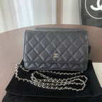 CHANEL WOC 19CM BLACK CAVIAR SILVER HARDWARE