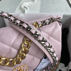CHANEL 26 SMALL BAG IN LIGHT PINK CALFSKIN