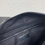 PRADA SMALL 27 SHOULDER BAG IN BLACK RE-NYLON