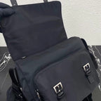 PRADA SMALL 27 SHOULDER BAG IN BLACK RE-NYLON