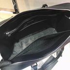PRADA 38 BRIEFCASE IN BLACK SAFFIANO LEATHER