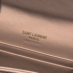 MONOGRAM 12 PINK SALMON CALFSKIN CARD HOLDER