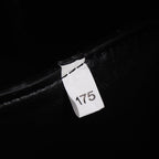 PRADA 18 DYNAMIQUE LOGO TOTE BAG IN BLACK CALFSKIN
