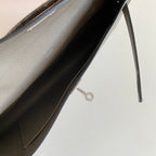 KELLY CUT 31 IN WOOD BROWN CALFSKIN WITH SILVER HARDWARE