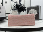 CHANEL DEAUVILLE LARGE 38 TOTE BAG IN LIGHT PINK CANVAS