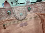 CHANEL DEAUVILLE LARGE 38 TOTE BAG IN LIGHT PINK CANVAS