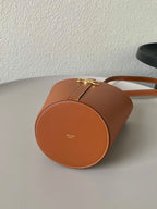 TRIPHOME 25 BUCKET BAG CINNAMON BROWN CALFSKIN