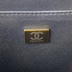CHANEL MINI 15 BOX BAG IN BLACK CALFSKIN GOLD HARDWARE