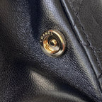 CHANEL MINI 15 BOX BAG IN BLACK CALFSKIN GOLD HARDWARE