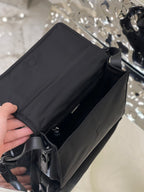 PRADA CINI 23 MEDIUM BAG IN BLACK RE-NYLON WITH STRAP
