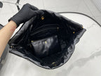 CHANEL LARGE 42 HANDBAG IN BLACK CALFSKIN GOLD HARDWARE