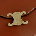 WALLET ON CHAIN MARGO 19 IN RUST ORANGE SMOOTH CALFSKIN GOLD HARDWARE