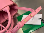 BOTTEGA VENETA CANDY ARCO TOTE 20 IN BLUSH PINK CALFSKIN