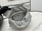 CHANEL MEDIUM 37 HANDBAG IN GREY CALFSKIN SILVER HARDWARE