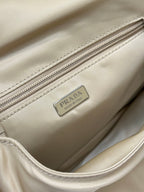 PRADA CINI 23 MEDIUM BAG IN FLAX YELLOW RE-NYLON WITH STRAP