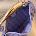BOTTEGA VENETA SARDINE 20 WITH CHAIN IN ORCHID PURPLE LAMBSKIN