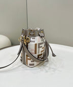 MON TRESOR 18 WITH FF MOTIF IN MULTICOLOR JACQUARD FABRIC