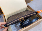 LOUIS VUITTON BOULOGNE 29 IN BROWN MONOGRAM CANVAS GOLD HARDWARE