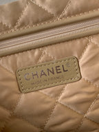 CHANEL LARGE 42 HANDBAG IN WHITE SHINY CALFSKIN SILVER HARDWARE