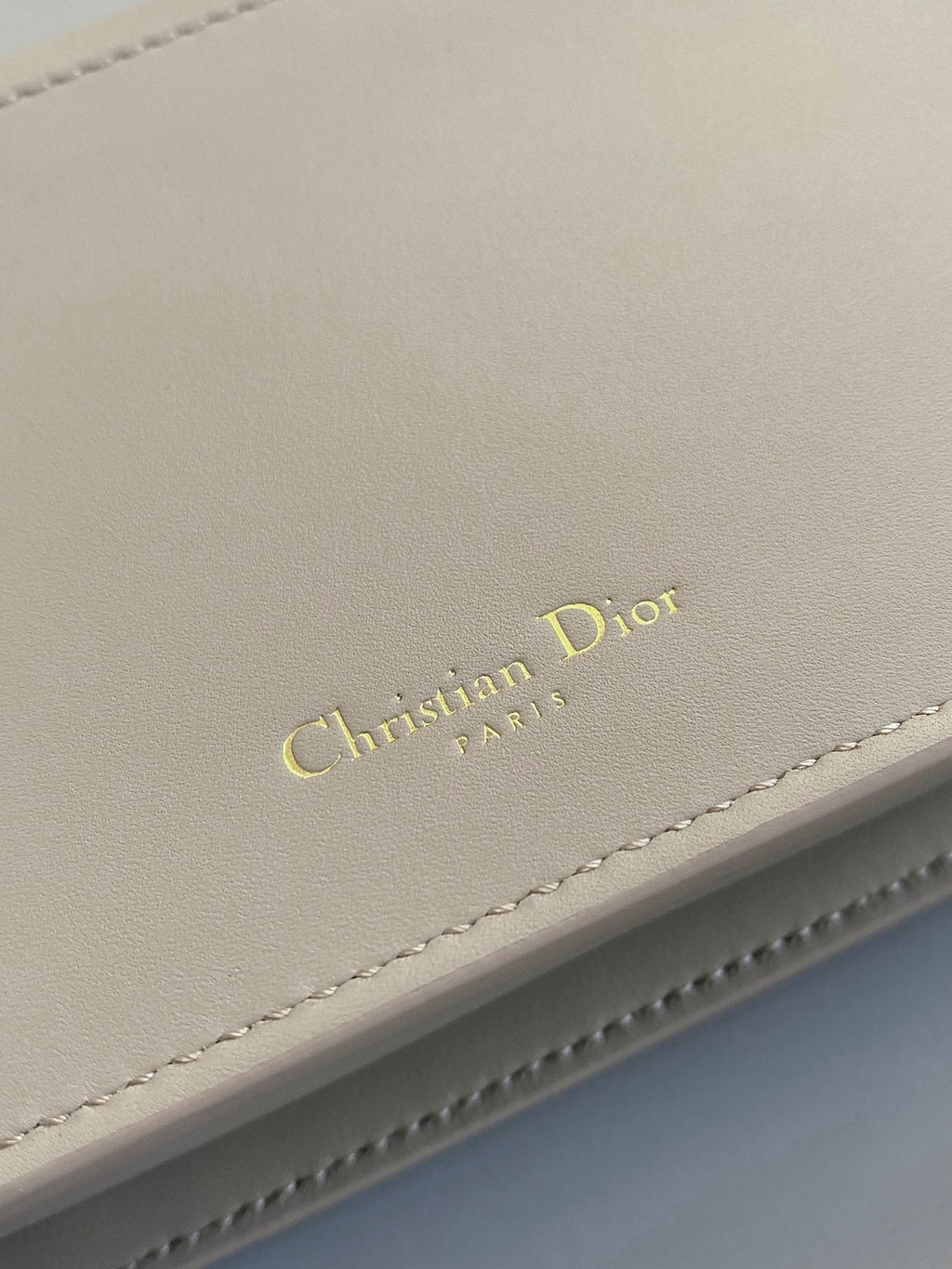 SIGNATURE CHAIN BAG 21 IN BEIGE CALFSKIN