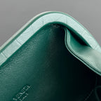 KNOT 19 IN EDEN GREEN CROCODILE PATTERN CALFSKIN