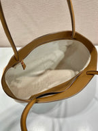 PRADA ELEGANT TOTE BAG 40 IN CIDER BROWN SMOOTH CALFSKIN