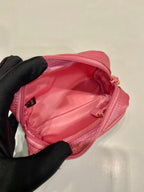 CLUTCH 12 IN CANDY PINK RE-NYLON