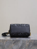 DIOR MEDIUM GROOVE BAG 20 IN BLACK MACROCANNAGE CALFSKIN WITH GOLD HARDWARE