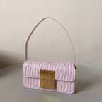 DIOR MEDIUM FLAP BAG 22 IN BABY PINK QUILTED ALLOVER CALFSKIN